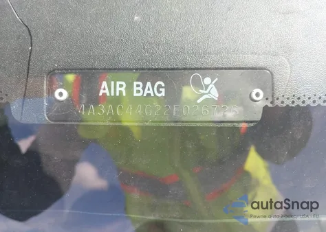 2002 Mitsubishi Eclipse Gs z USA, uszkodzony, nr VIN 4A3AC44G22E026726